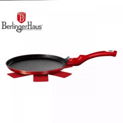 Moule à crêpes antiadhésif Berlinger Haus 25 cm - Bourgogne Metallic Line Red (BH-1272)
