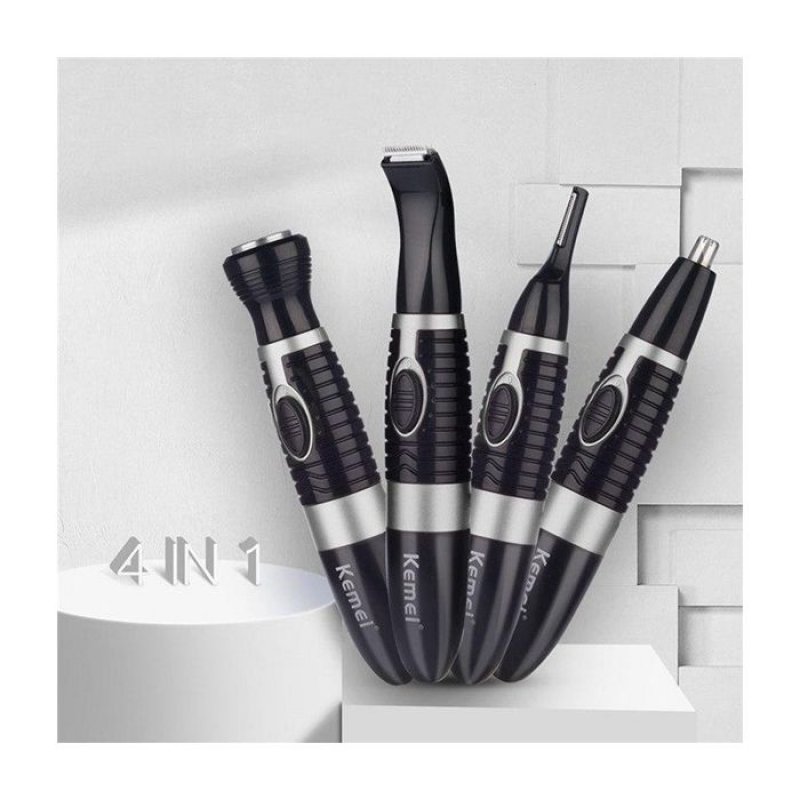 Rasoir kemei Electrique Rechargeable 4 En 1 Noir