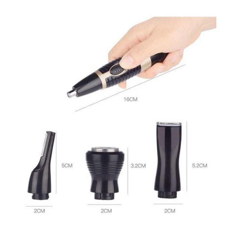 Rasoir kemei Electrique Rechargeable 4 En 1 Noir