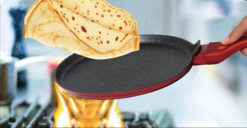 Moule à crêpes antiadhésif Berlinger Haus 25 cm - Bourgogne Metallic Line Red (BH-1272)