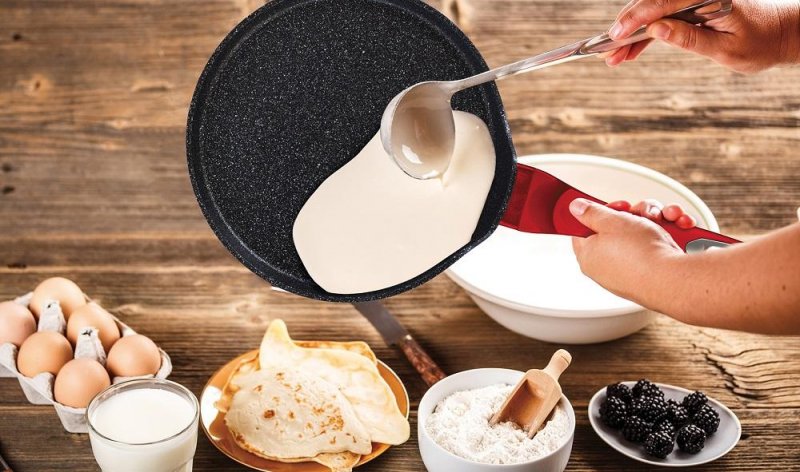 Moule à crêpes antiadhésif Berlinger Haus 25 cm - Bourgogne Metallic Line Red (BH-1272)