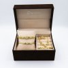 Ensemble Collier + Bague + Boucles d’Oreille + 2 Bracelets Fashion Ornement Femmes