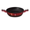 POT PEU PROFOND, 28 CM, METALLIC LINE BLACK BURGUNDY EDITION BH-1626