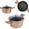 BERLINGER HAUS METALLIC LINE BH-6191 Ensemble de 11 casseroles en granit Or rose